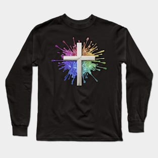 Cross With Colors Long Sleeve T-Shirt